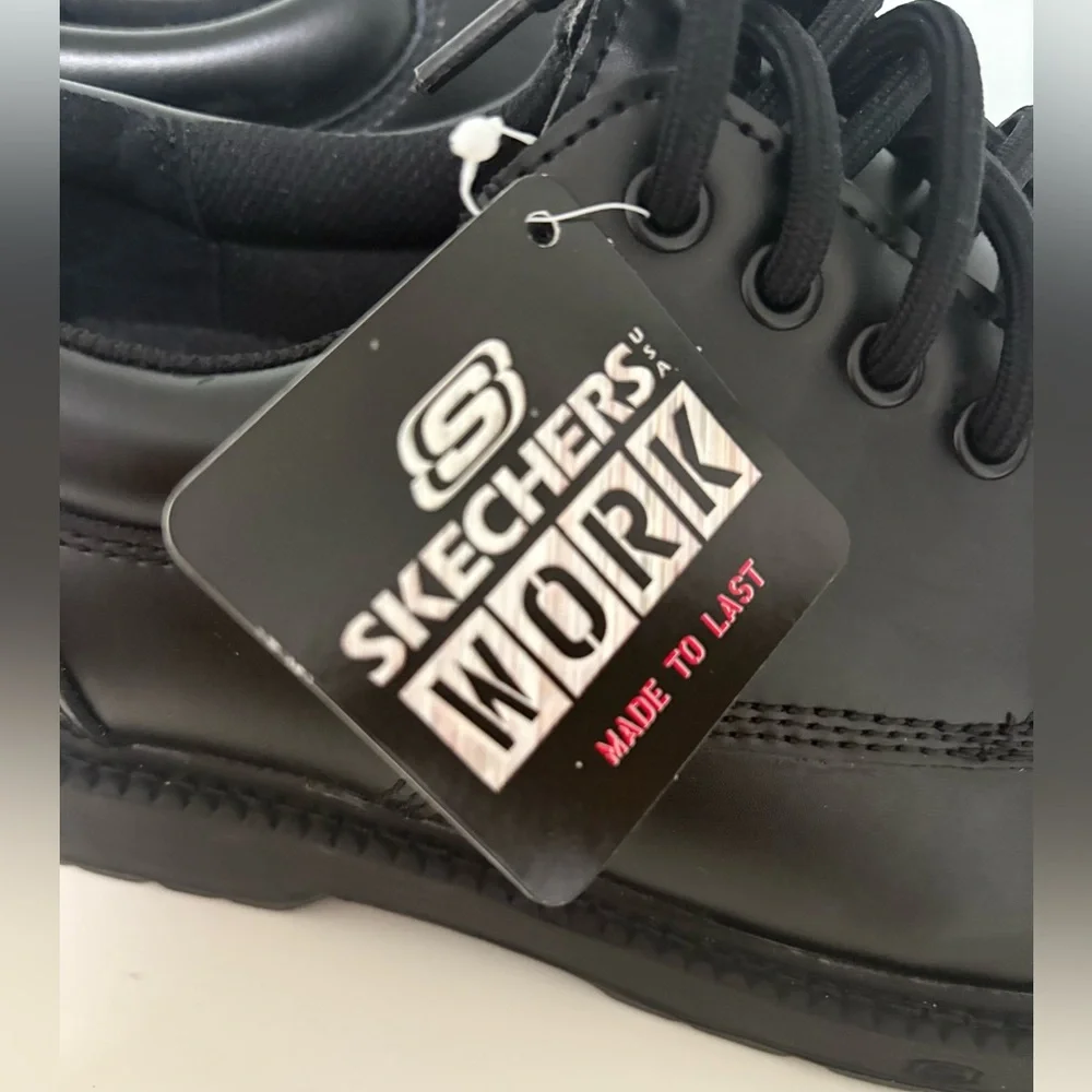 Skechers Slip Resistant Work Shoes Cottonwood Cantix Black Size 11.5 NEW! - Picture 12 of 14